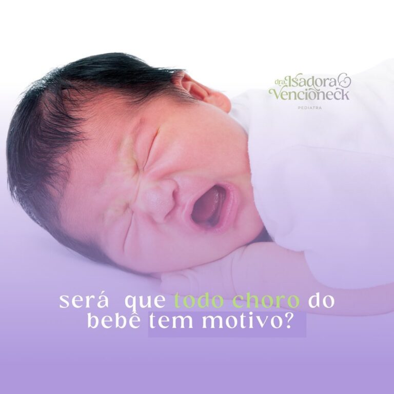 Será qie todo choro do bebê tem motivo?